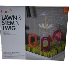 Boon Lawn & Stem & Twig Bottle Drying Infant Toddler Counter Kitchen Centre